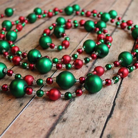 christmas tree beaded garland|vintage beaded christmas tree.